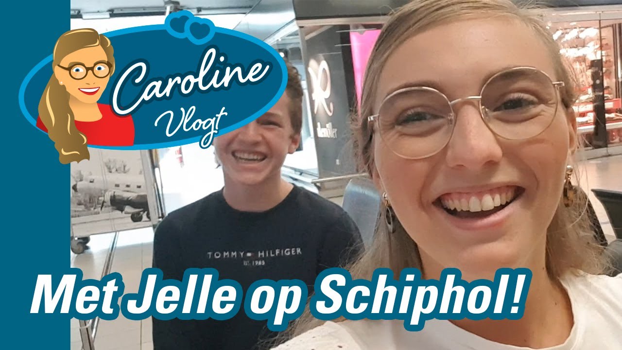 Opdrachtenvlog met Jelle: quiz op Schiphol | Caroline vlogt #44