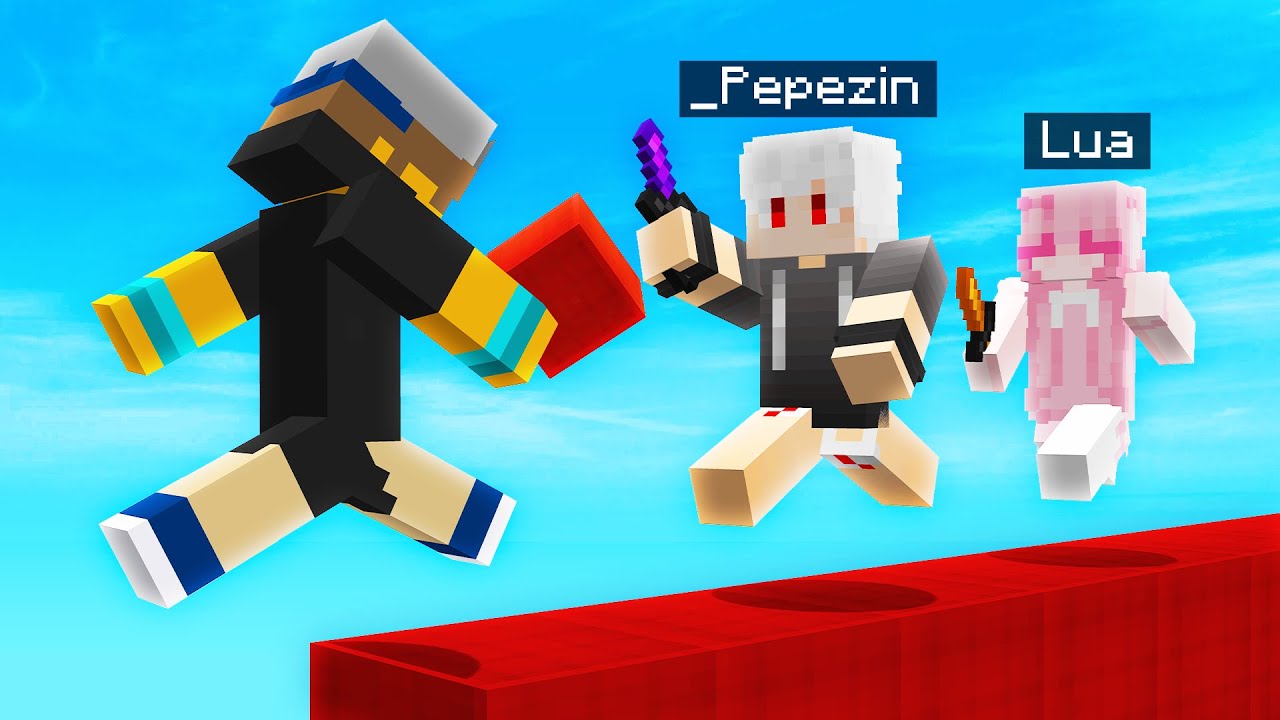Carreguei 2 Tiktokers No MINECRAFT!!