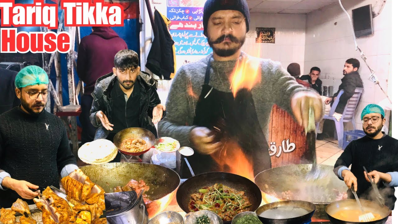 Rawalpindi Famous Tariq tikka House | Famous chicken karahi | Chicken tikka | beef kabab