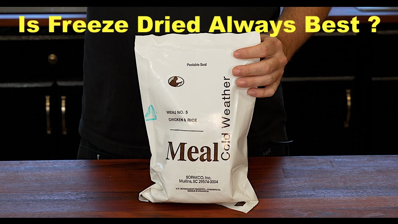 MRE REVIEW US Army 2019 Meal Cold Weather Menu 5 Chicken And Rice