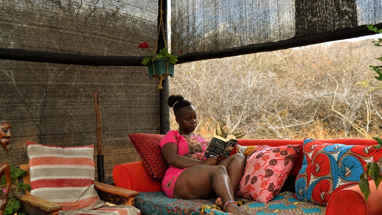 Outdoor living space | Couple builds homestead in the Savannah