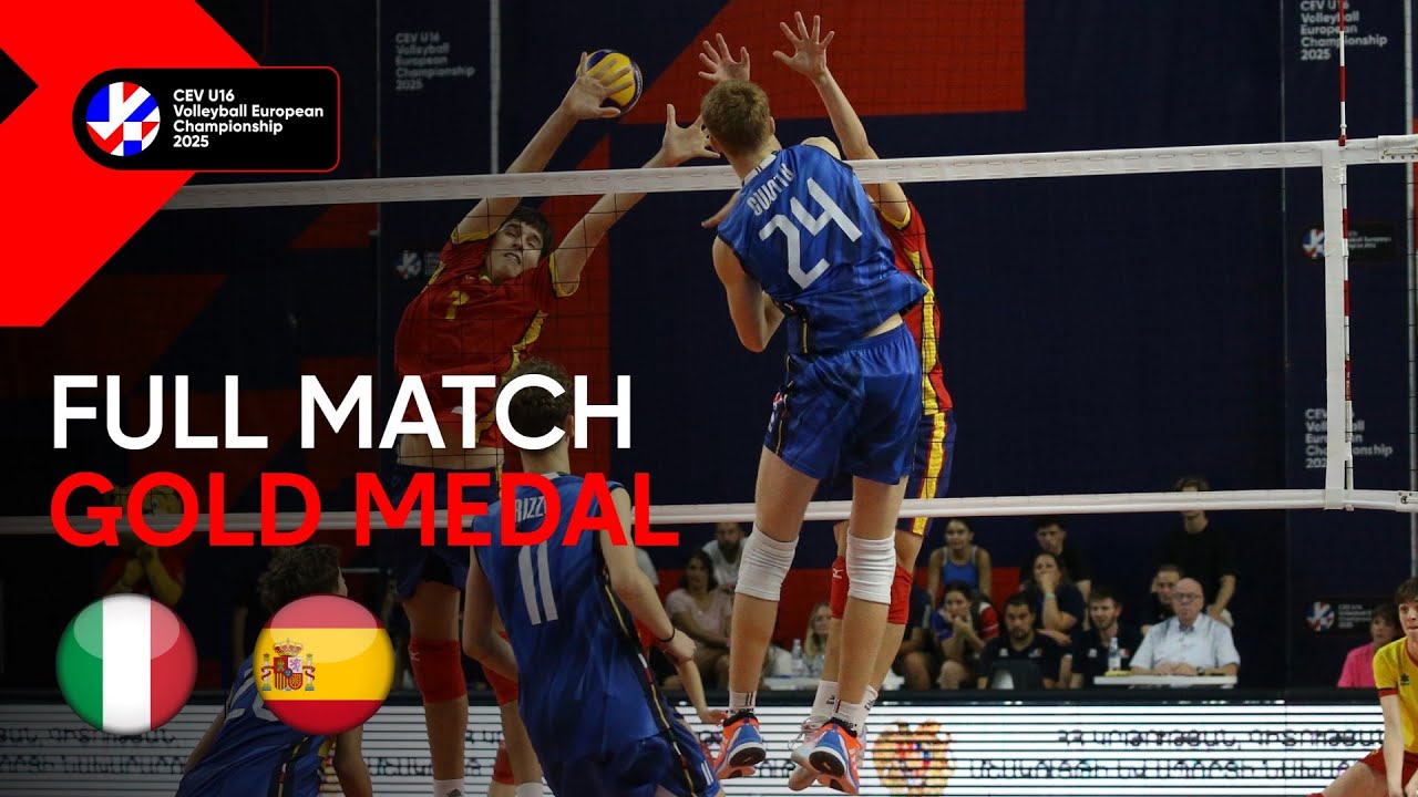 Full Match | Italy vs. Spain | CEV U16 Volleyball European Championship 2025 | Men (Gold Medal)