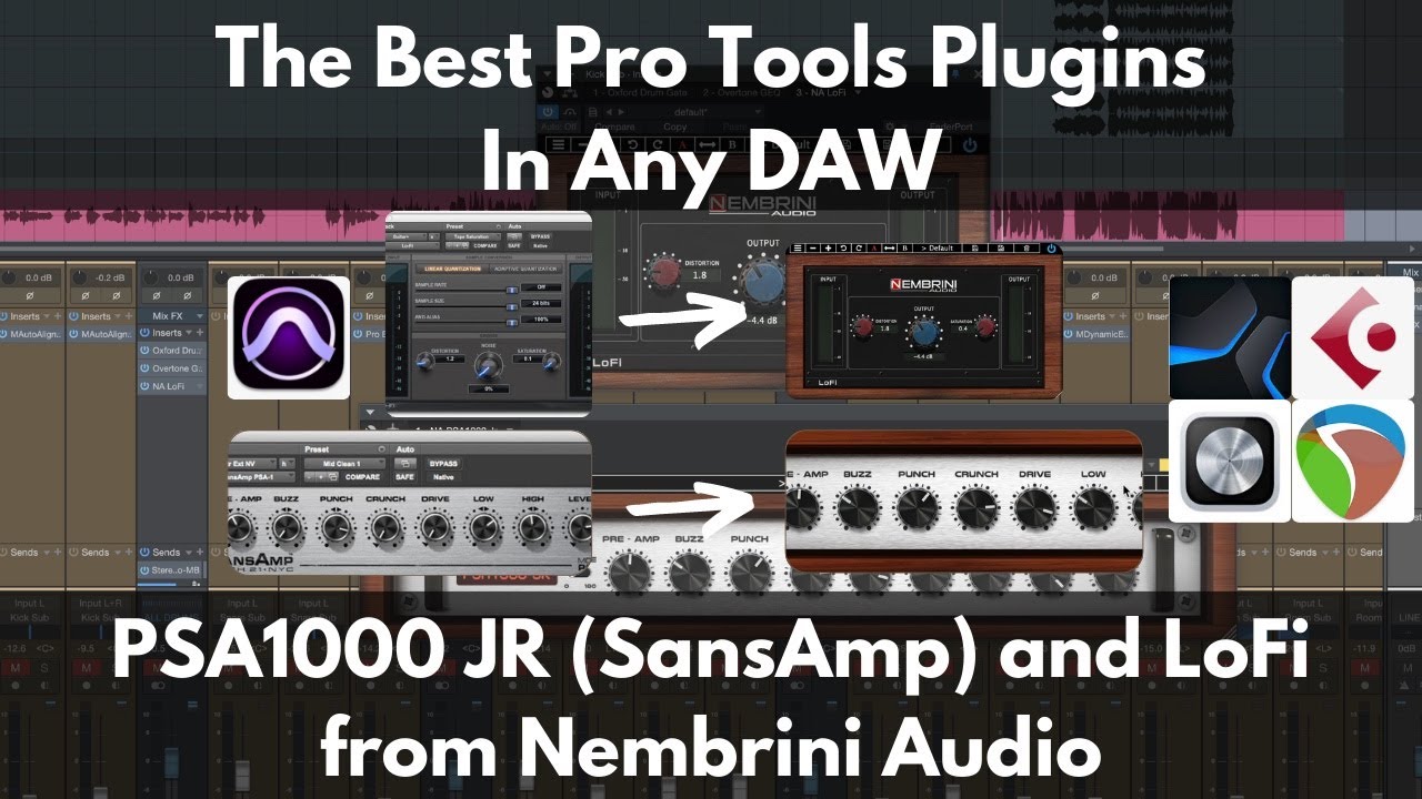 Лучшие стандартные плагины Pro Tools для любой DAW | PSA1000 JR и LoFi от Nembrini Audio