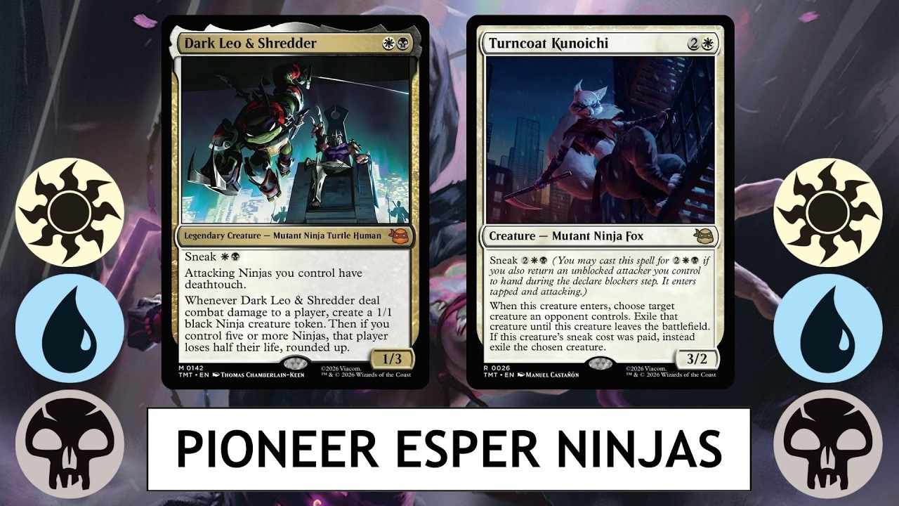 MTG Pioneer Esper Ninjas - Даже мое спокойствие подвергается испытанию этими матчами.