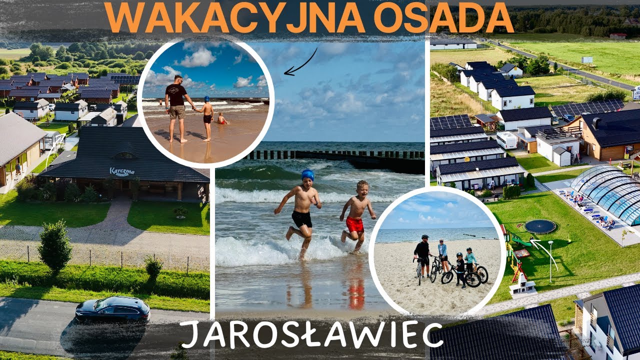Wakacyjna Osada Jezierzany☀️| Rodzinne Wakacje nad Morzem – Jarosławiec Plaża, Basen i Rowerki 🌊