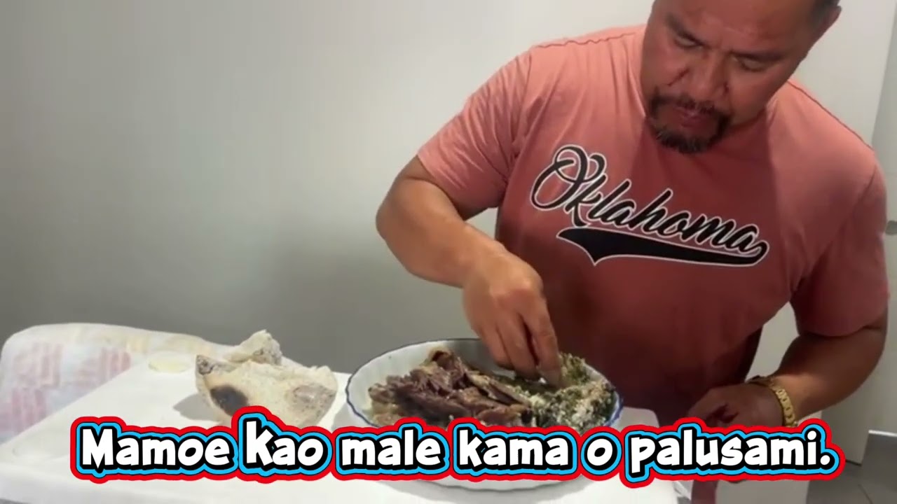 E pa’o mai lava kama makukua e aumai o le Palusami male kalo , ko’a lelei ai le moa.