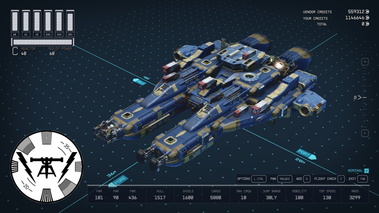 The Cerulean Hawk, a Crimson Fleet Wight Extreme Makeover (No Mods, No Glitches)