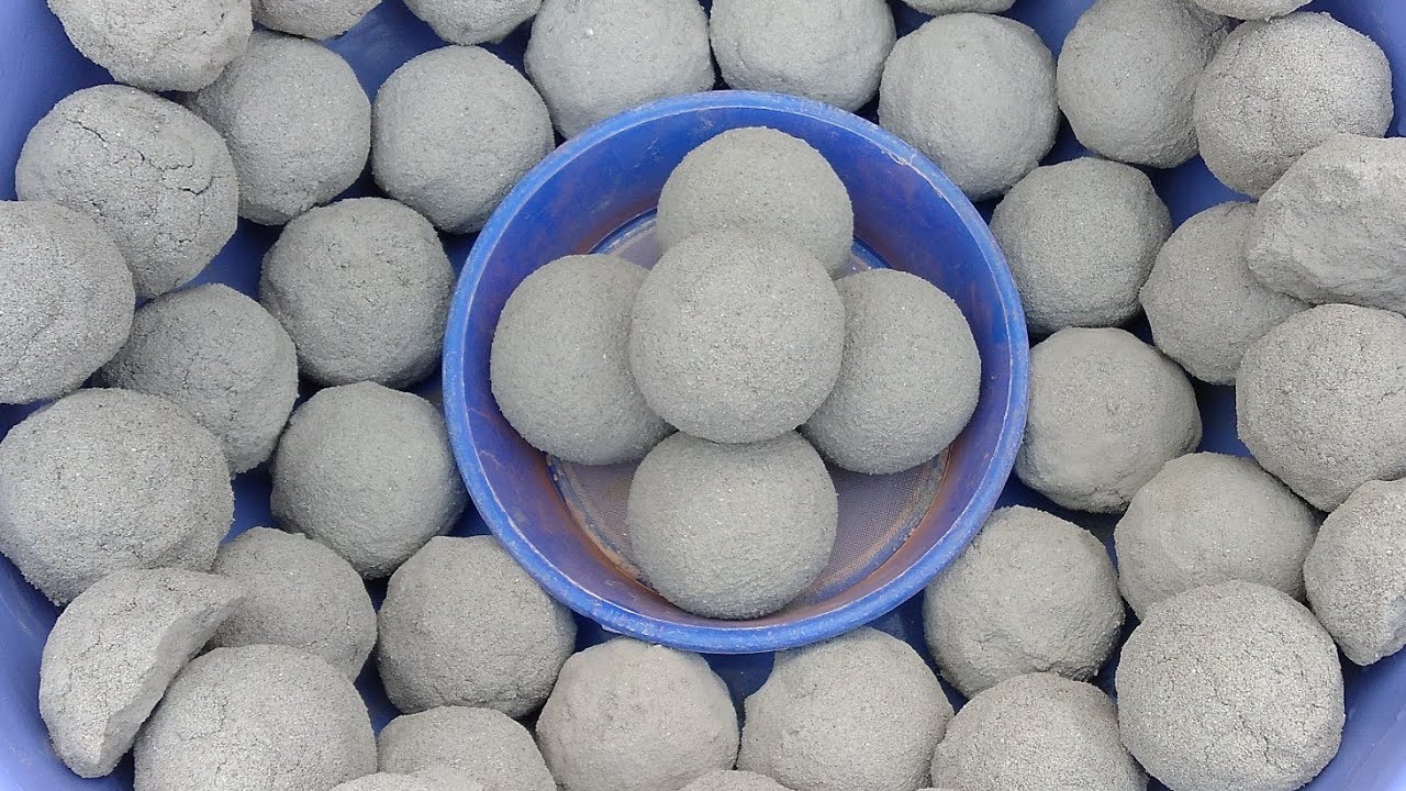 ASMR: SOFT SAND CEMENT BALLS DUSTY DRY CRUMBLE & SIFTING 🌪🌪🌪🌪