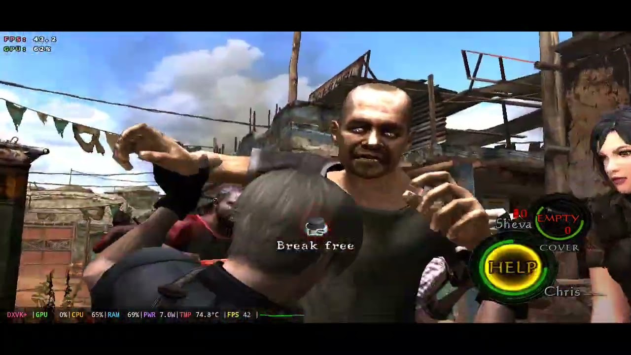 Resident Evil 5 Gamehub v5.3.5 Leon and Ada Mods installed GamePlay Poco F7 {12/512}.