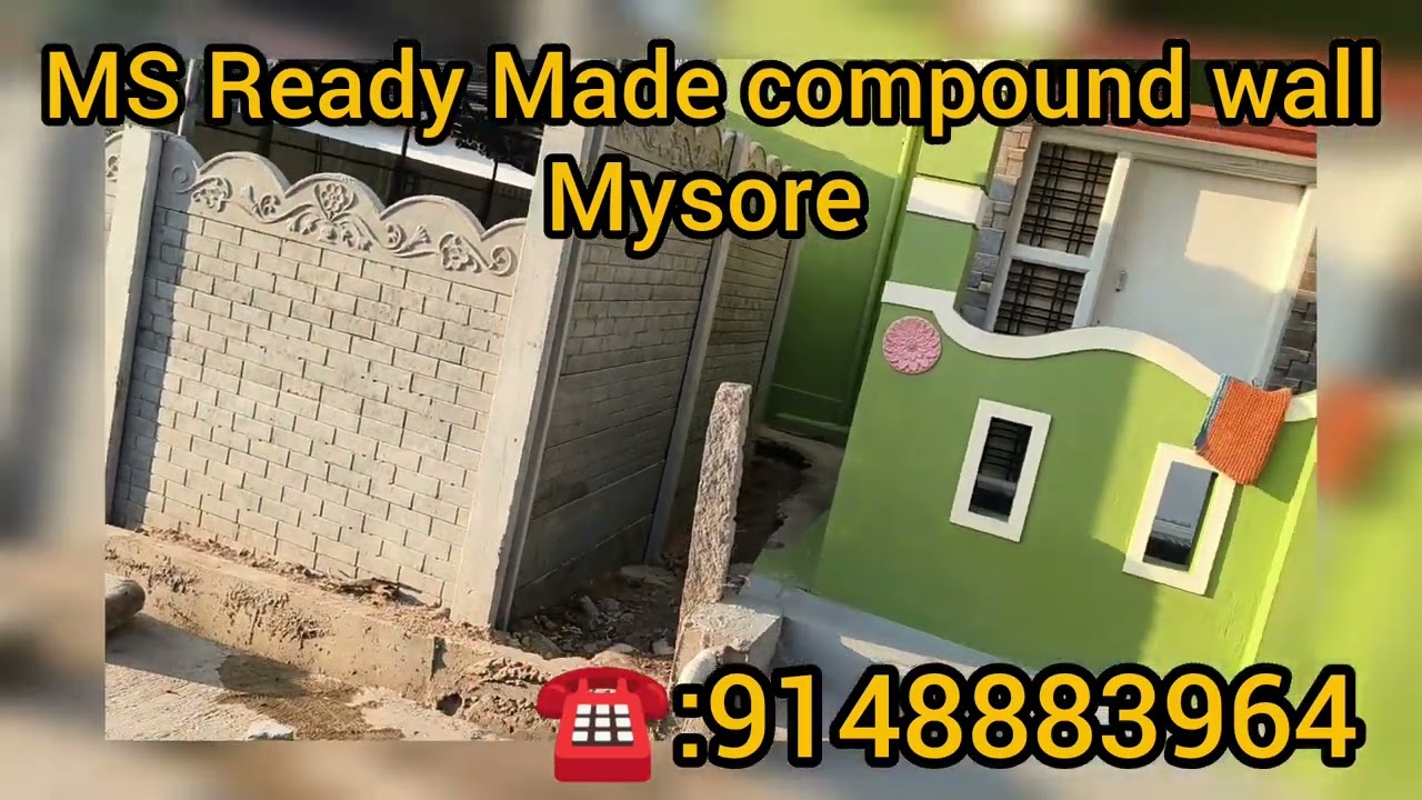 precast readymade compound wall at low price boundary wall mysore #public