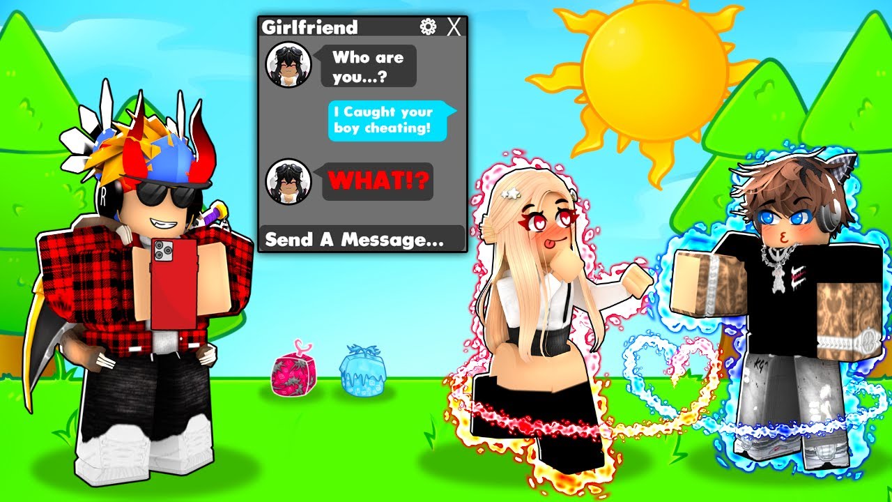 I Caught LYING To His GIRLFRIEND, So I Added Her.. (ROBLOX BLOX FRUIT)