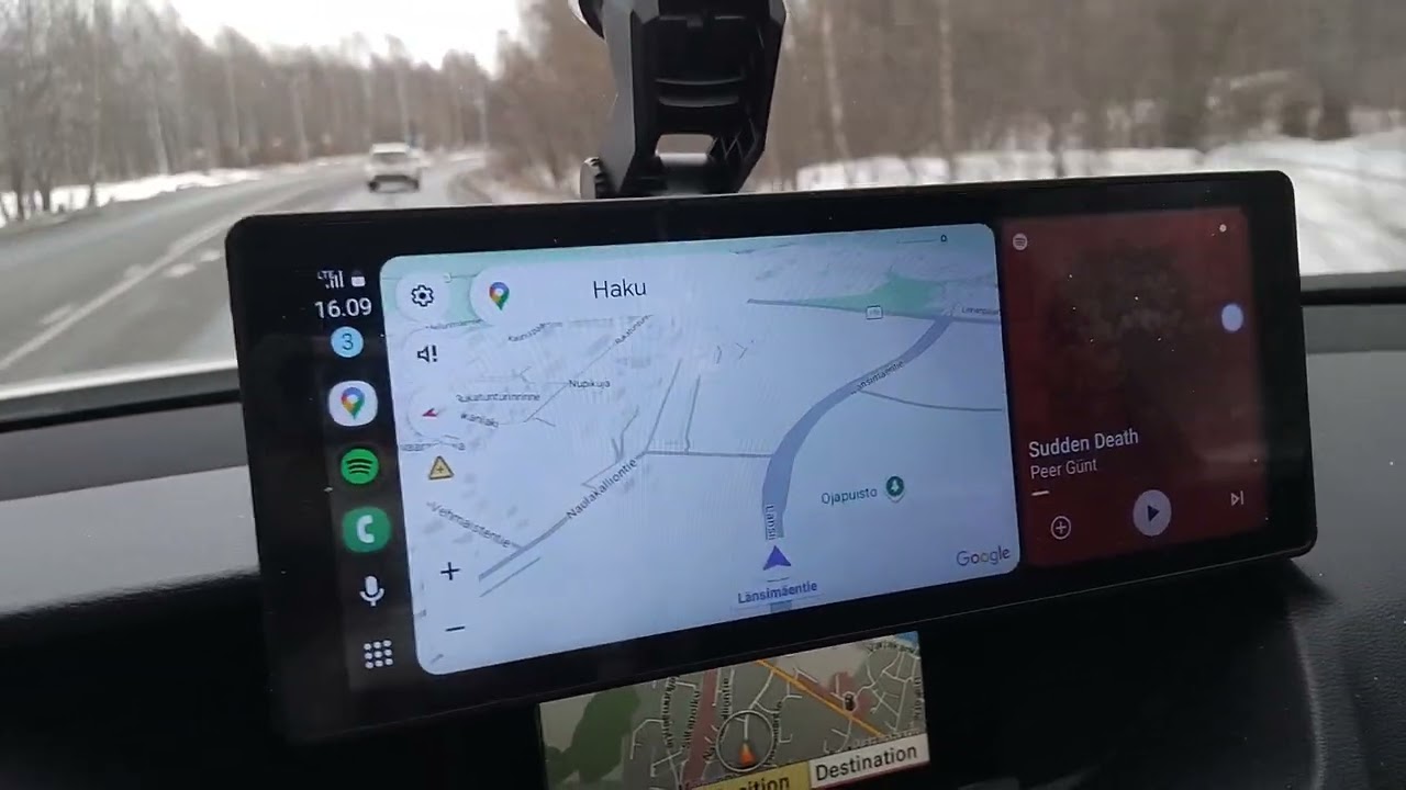 Hyvin pelittää car player Android näyttö