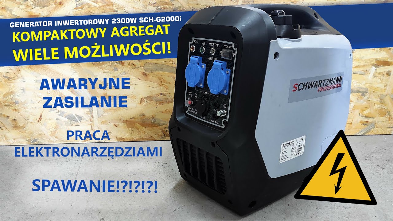 Kompaktowy generator nie tylko na awaryjne sytuacje - Co potrafi Schwartzmann SCH-G2000i 2300W
