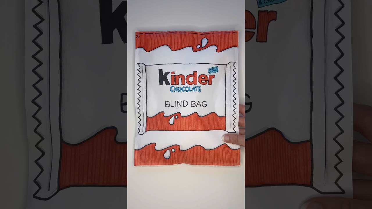 🍫Kinder Blind Bag🍫 #blindbag #asmr #asmrunboxing #paperdiy #papersquishy #papercraft #art #crafts