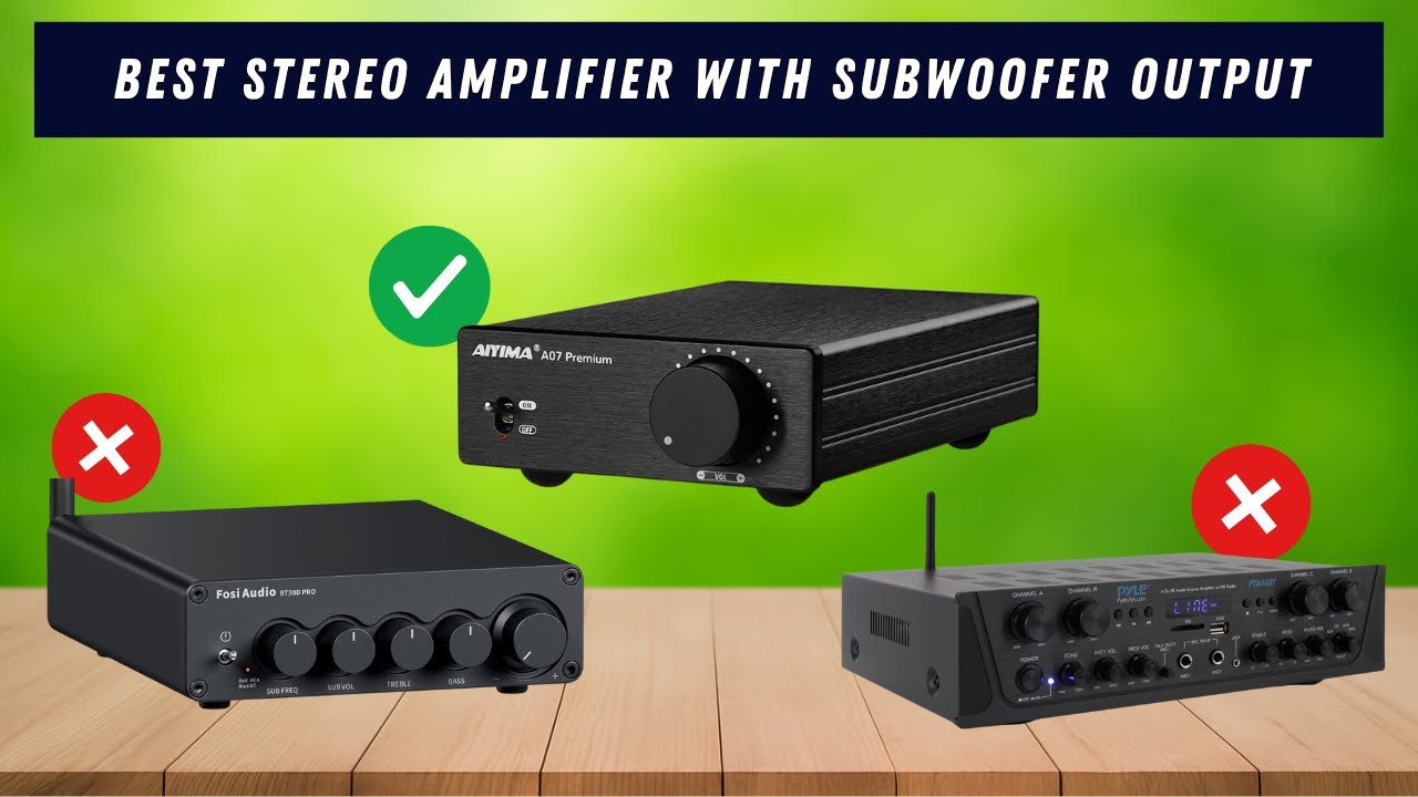 ✅5 Best Stereo Amplifiers with Subwoofer Output (2026) | Deep Bass & Bluetooth