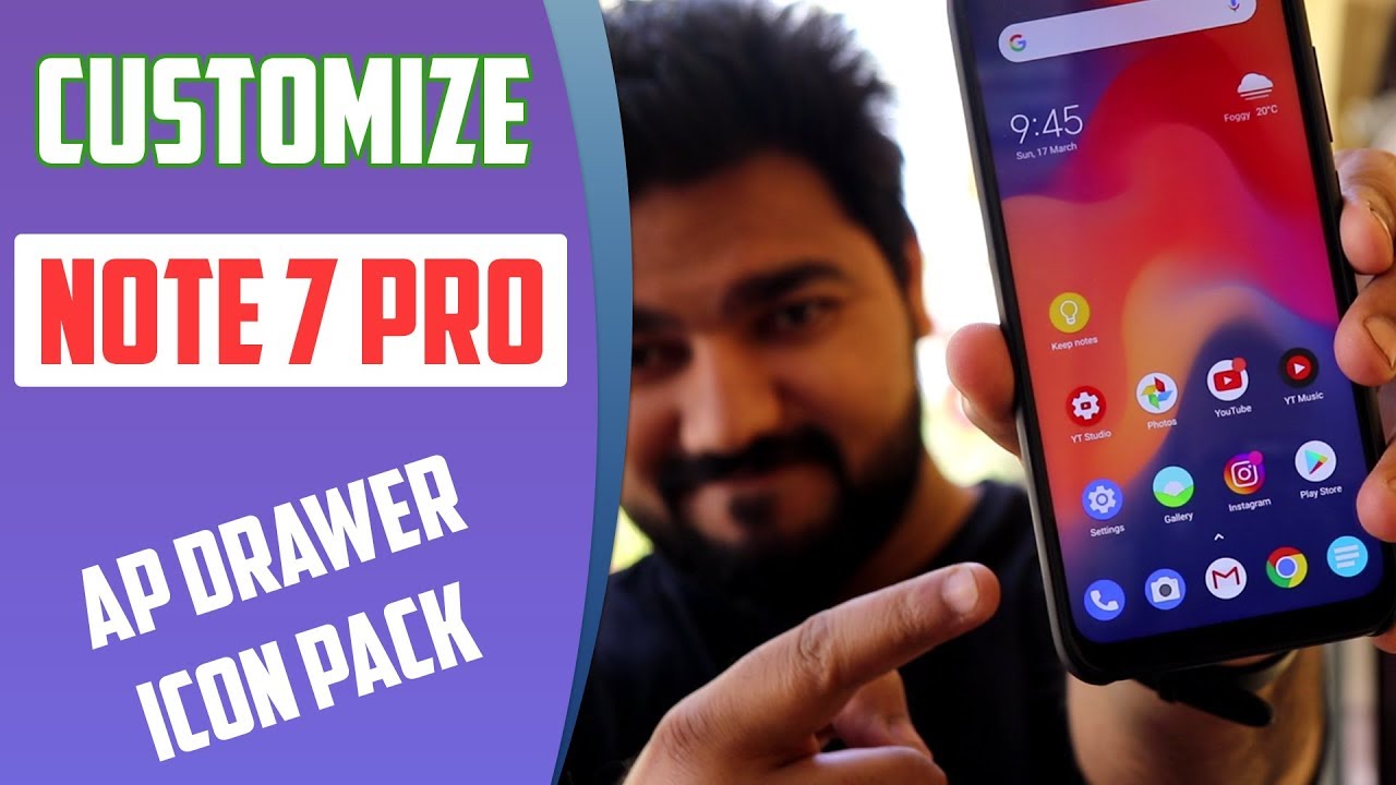 How to Enable App Drawer on Redmi Note 7 PRO, Launcher, ICON Pack