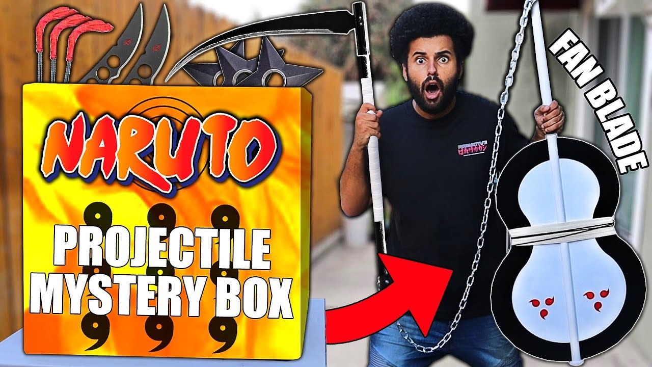 I Bought The STRANGEST Naruto WEAPONS On Amazon!! (MADARA'S FAN BLADE) NINJA MYSTERY BOX