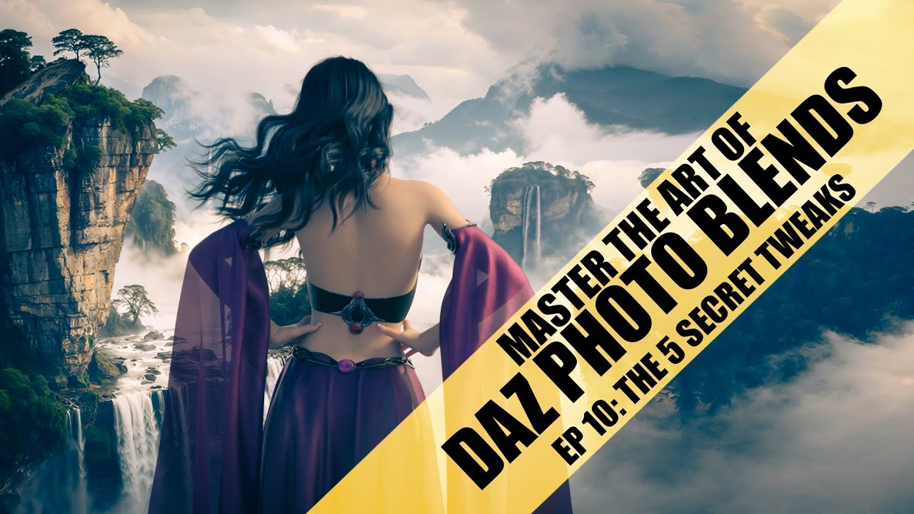 Master The Art Of DAZ Photo Blends - Ep10: The 5 Secret Tweaks - DAZ Studio Photoshop Video Tutorial
