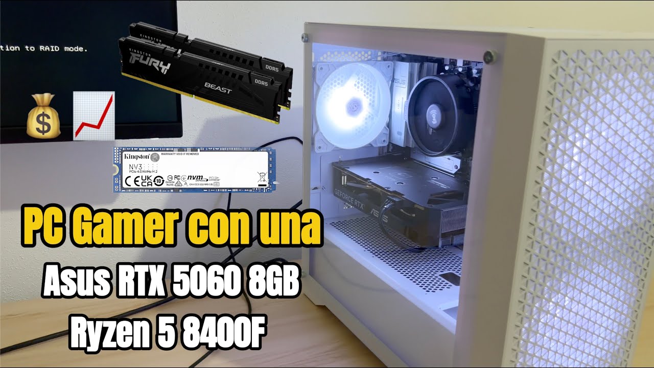 Armo una PC gamer en plena crisis de memoria con 16 de RAM DDR5 | Asus RTX 5060 | Ryzen 5 8400F