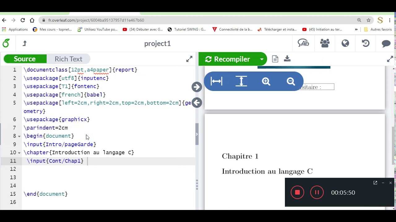 Tutoriel Latex  #3  -  structuration d'un document latex et génération de table de matières