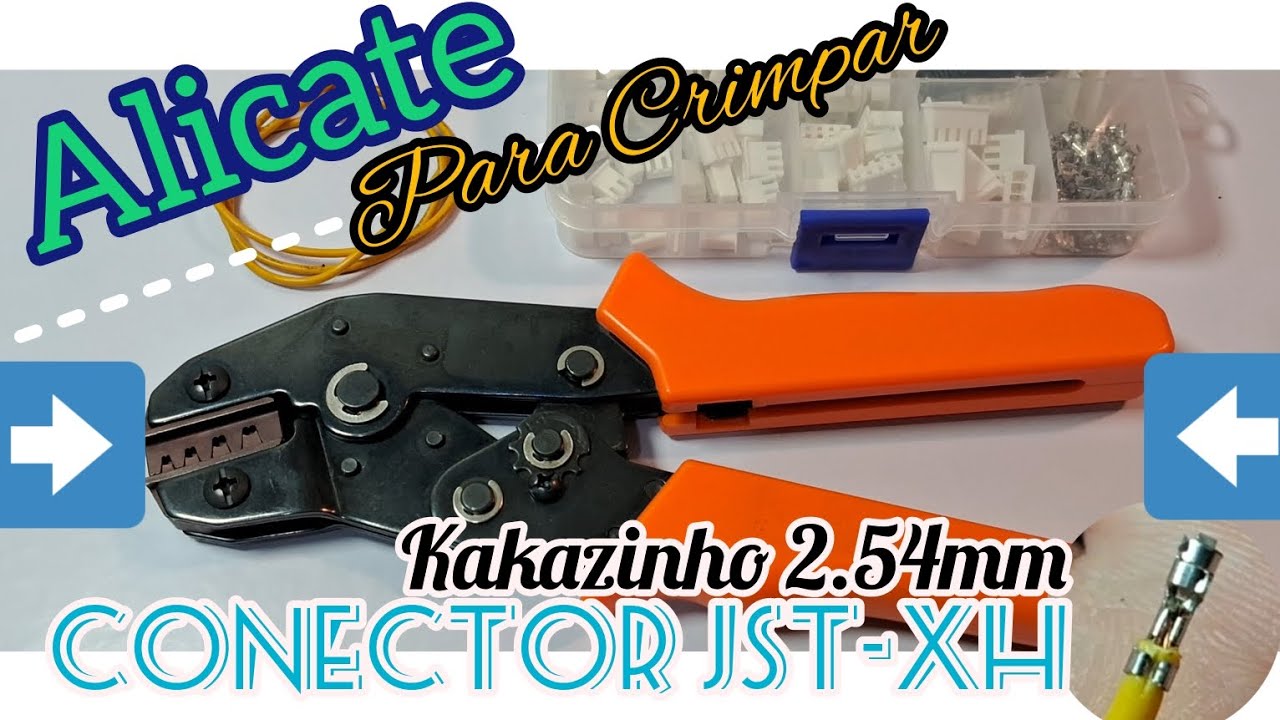 Alicate Crimpador Conector Jst-xh 2.54mm (terminal kakazinho), minifit, faston, dupont 