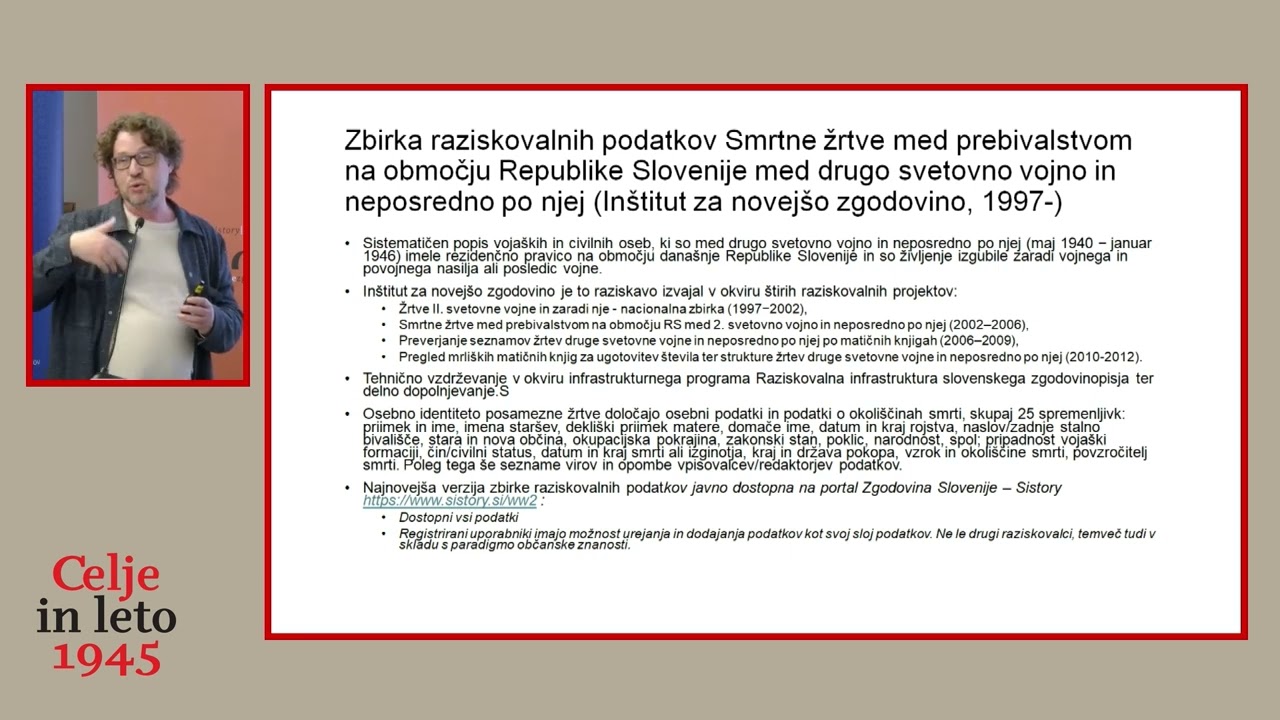 Celjanke, Celjani in Celje kot žrtve druge svetovne vojne - dr. Andrej Pančur