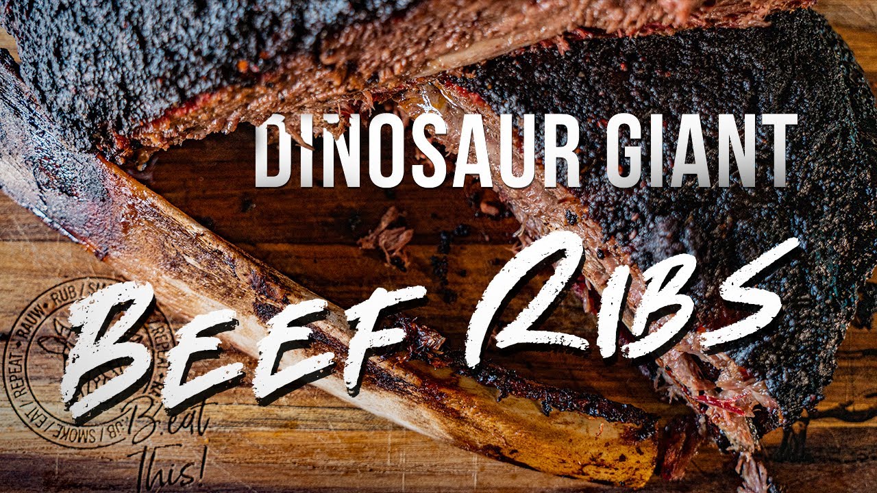 DINOSAUR GIANT BEEF RIBS – met HOISIN BBQ SAUS | RAUW