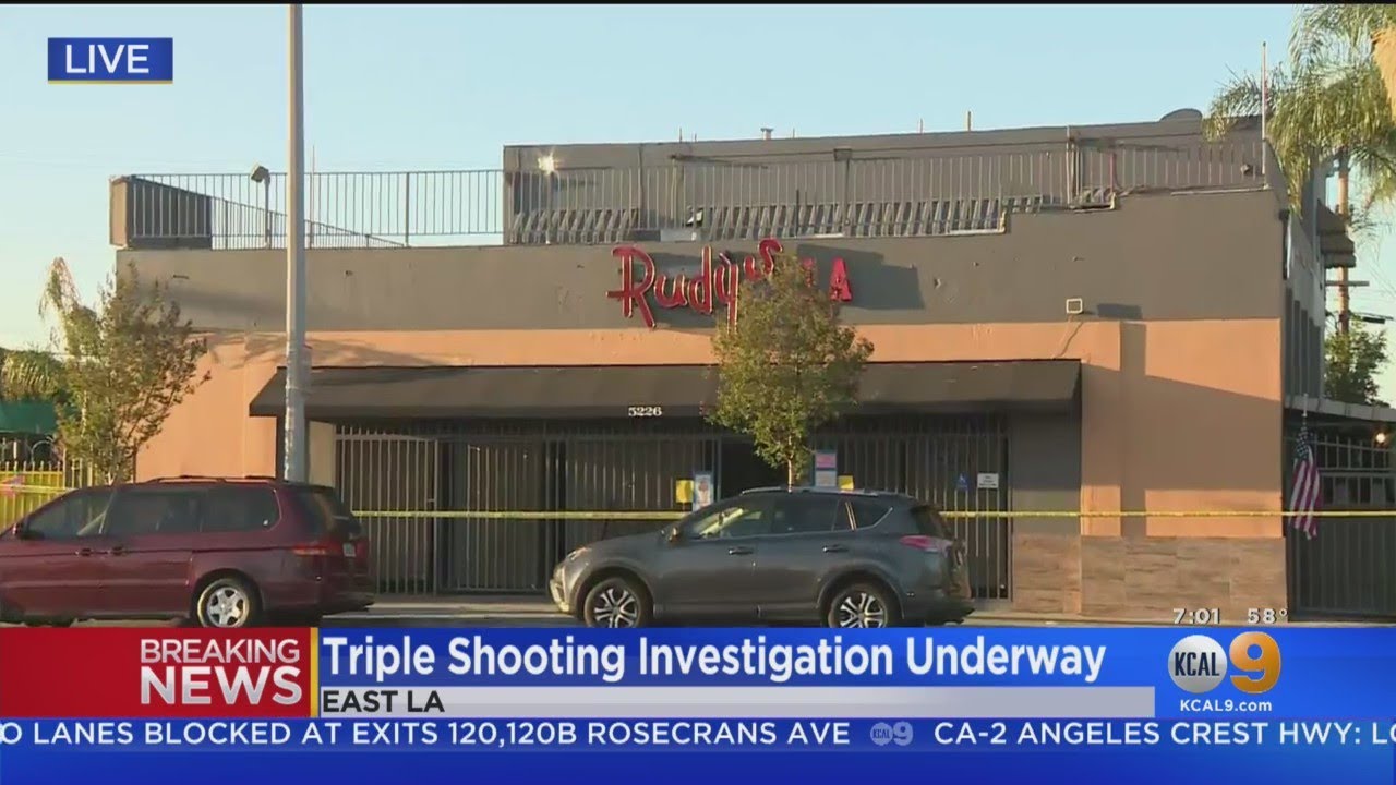 3 Men Wounded In Overnight Shooting At Rudy's LA Bar In East LA