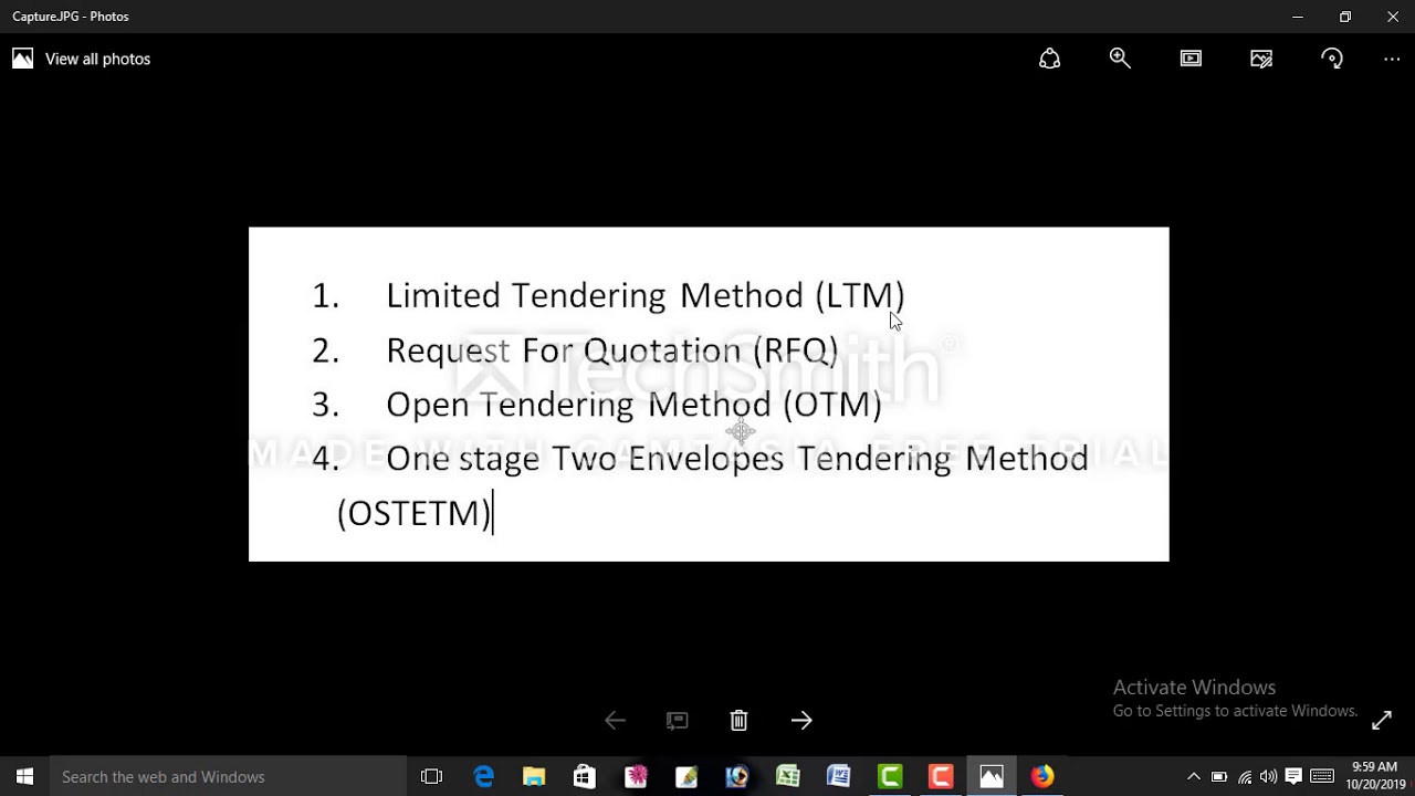 Procurement Method