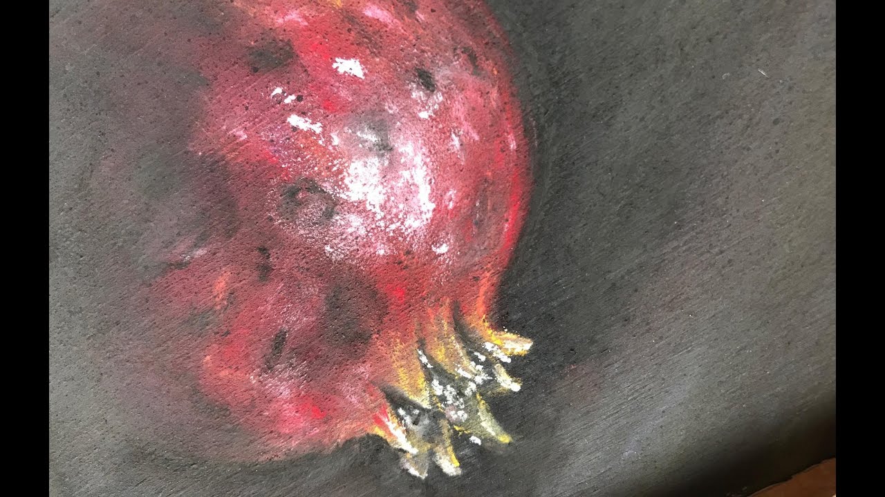 MELOGRANO CON PASTELLI (Speedy drawing) Arte per Te