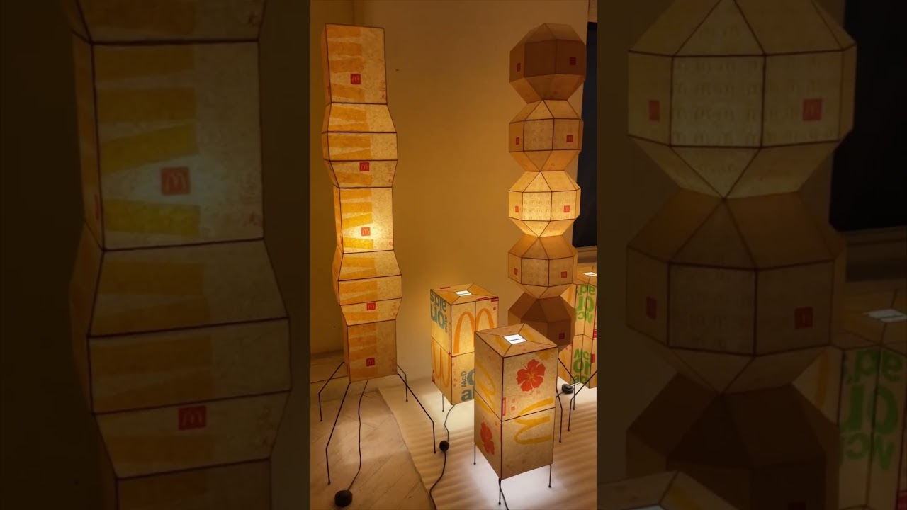 Gyuhan Lee transforme les emballages McDonald's et les bo&icirc;tes Nike en mobilier. #art #upcycling