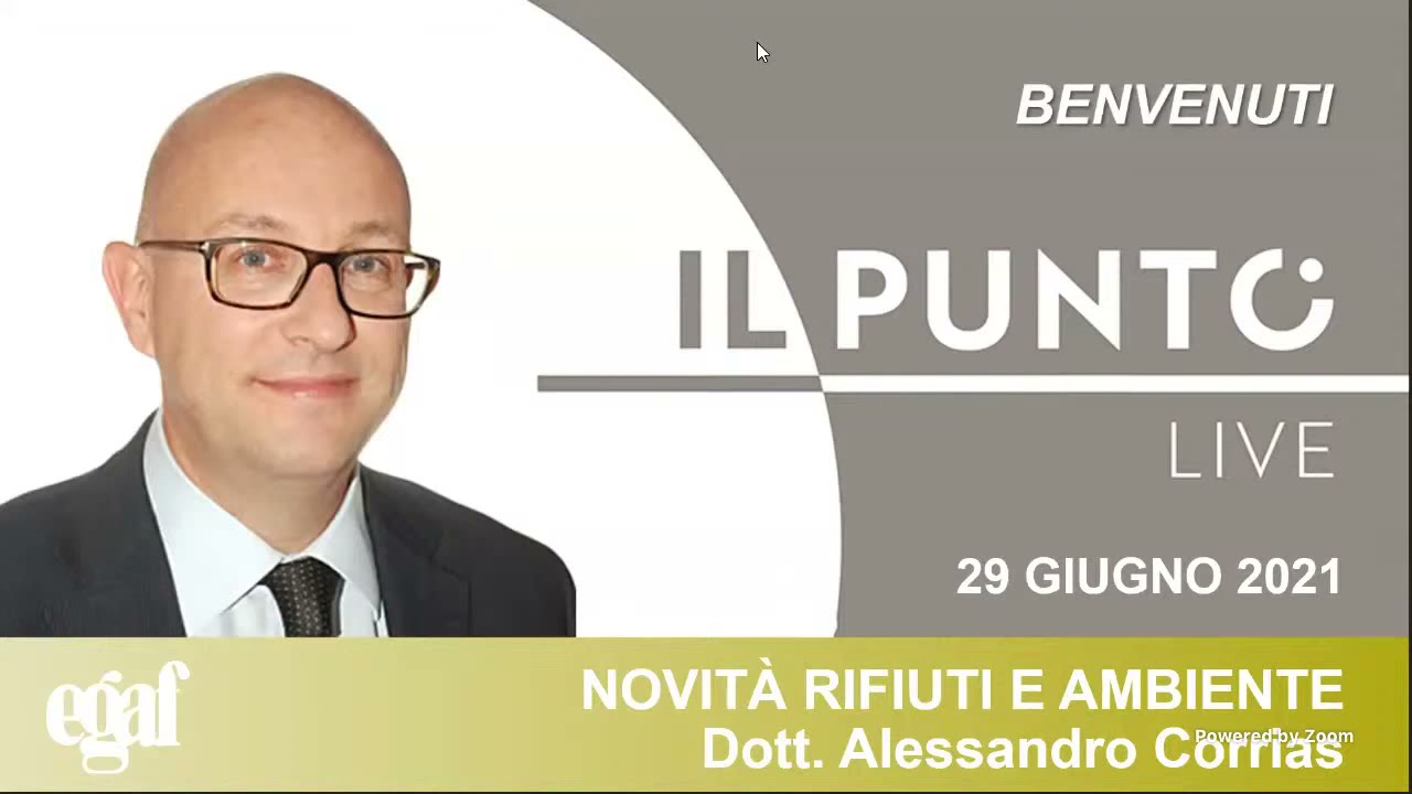 Il Punto Live: VIA, VAS e disposizioni in materia paesaggistico/ambientale - Dr. Alessandro Corrias