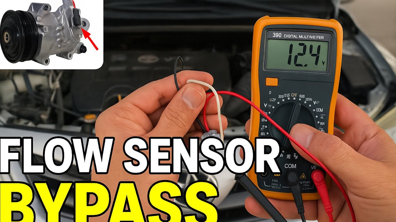 Corolla 2012 AC Compressor Alteration | Flow Sensor Wiring Bypass Step by Step
