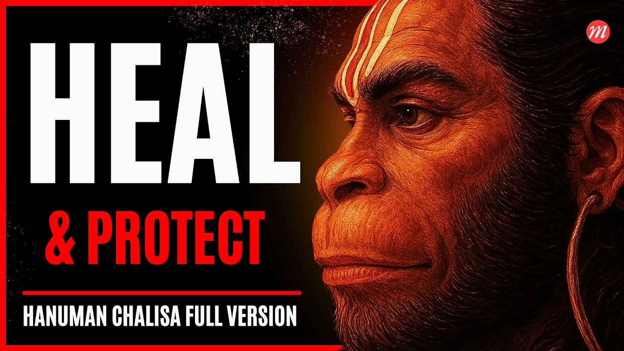 POWERFUL HANUMAN CHALISA with LYRICS | 1 HOUR DIVINE PROTECTION MANTRA | Remove Negative Energy