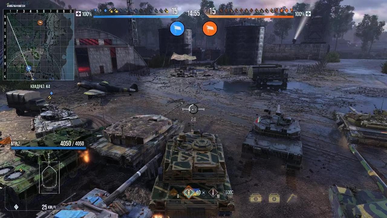 World of Tanks ABRAMS M1A2 the best,two battle 1st place