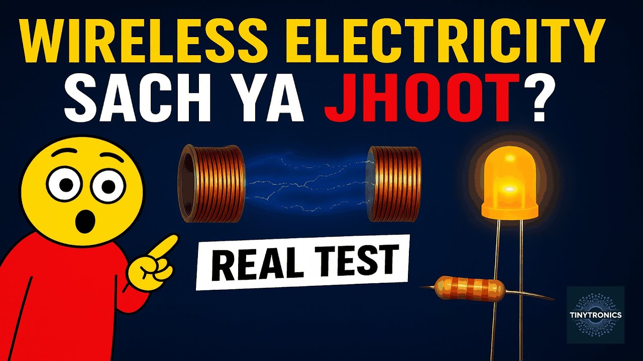 Wireless Power Transfer Circuit Using Transistor | Full Practical Demo | Tinytronics