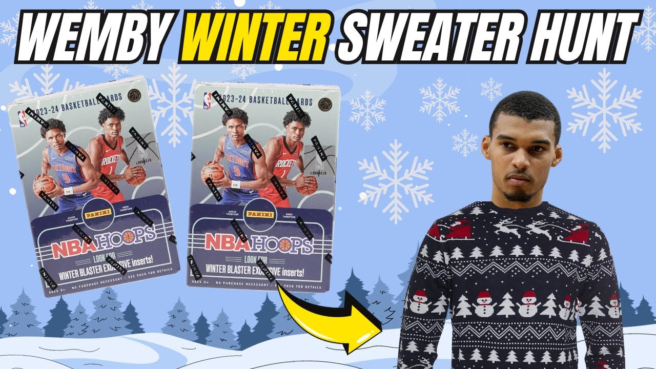 🔥 2023-24 Panini Hoops Basketball Holiday Blaster Boxes 🔥 Wemby Winter Sweater Hunting!