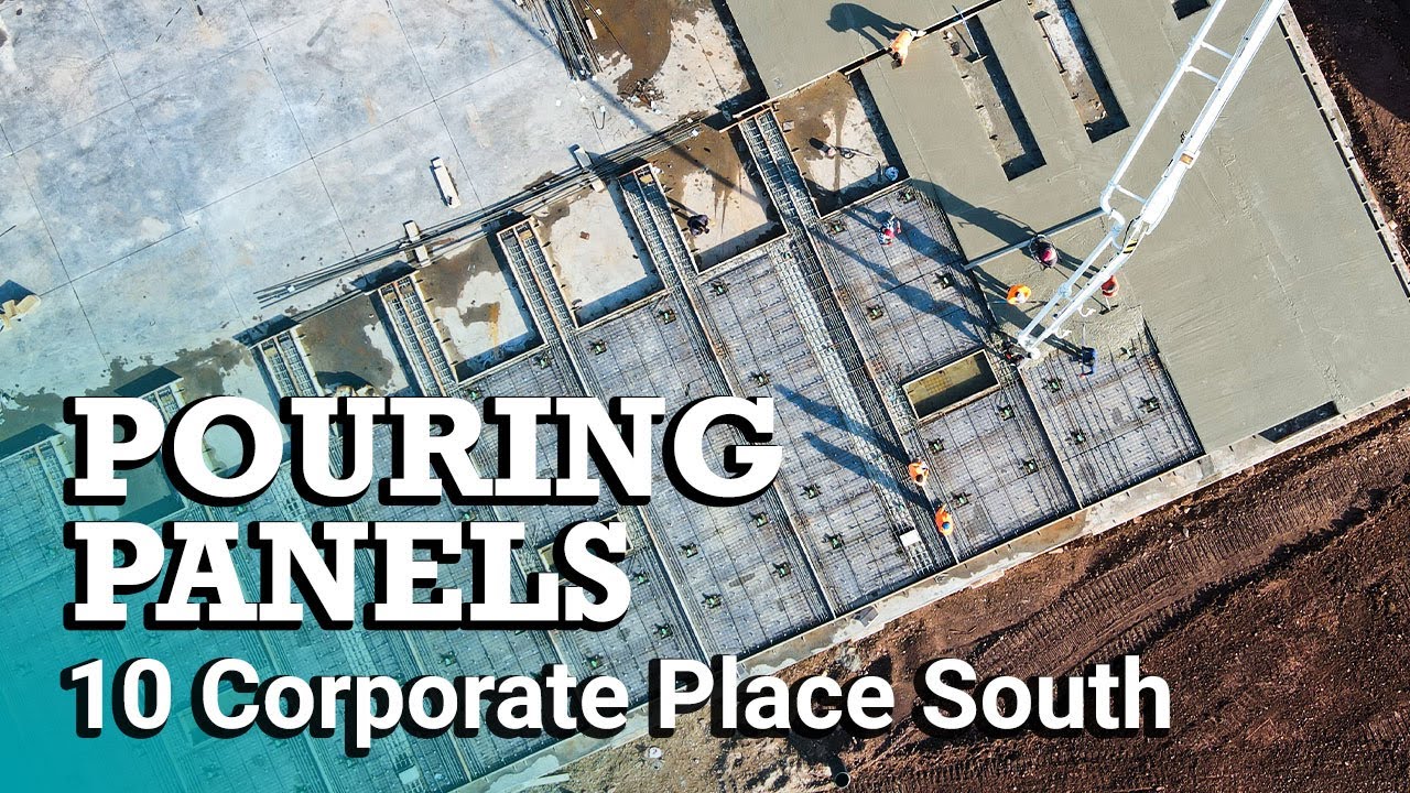 Tilt-Up Construction: Pouring Concrete Panels @ 10 Corporate Place South