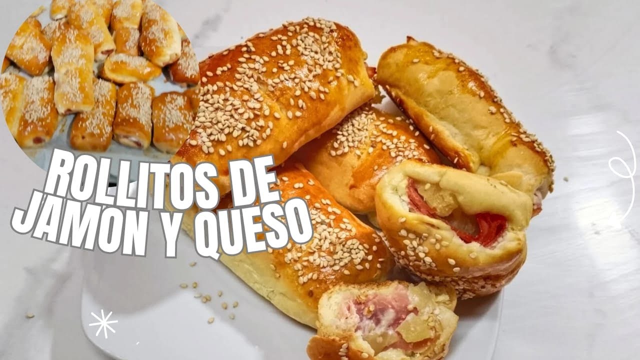 Rollitos de jamón y queso, un snack para quedar bien 