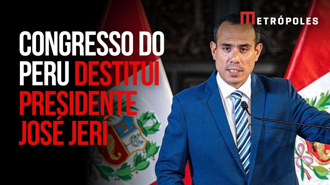Congresso do Peru destitui presidente José Jerí após 4 meses no cargo