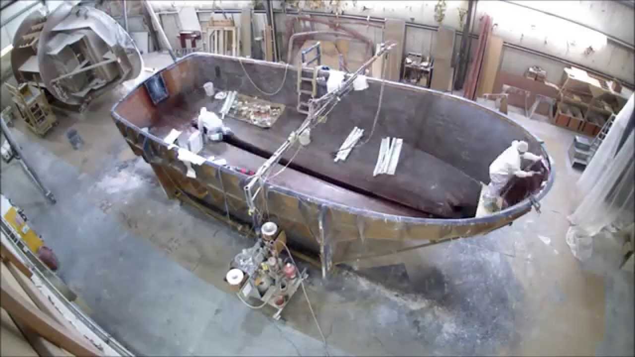 American Tug 365 hull lamination