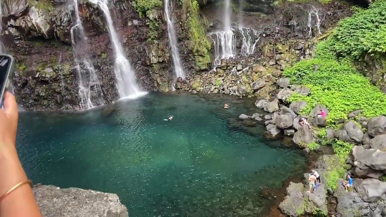 Route de la rivière Langevin jusqu’à la cascade de Grand Galet