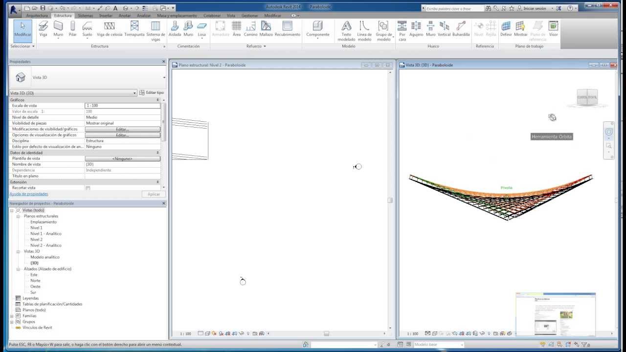 Revit 2014 Paraboloide
