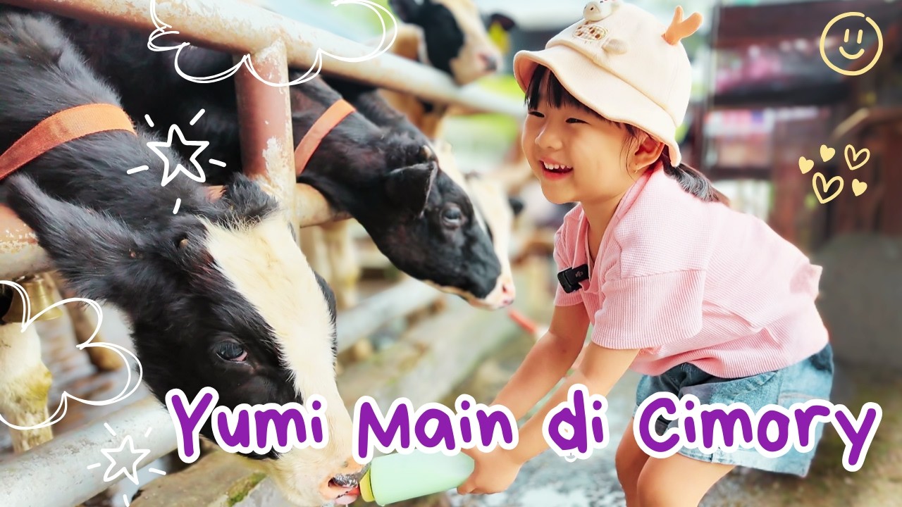 YUMI SEHARIAN MAIN DI CIMORY DAIRYLAND THEME PARK 😍🏰| KASIH MINUM ANAK SAPI🐄🍼