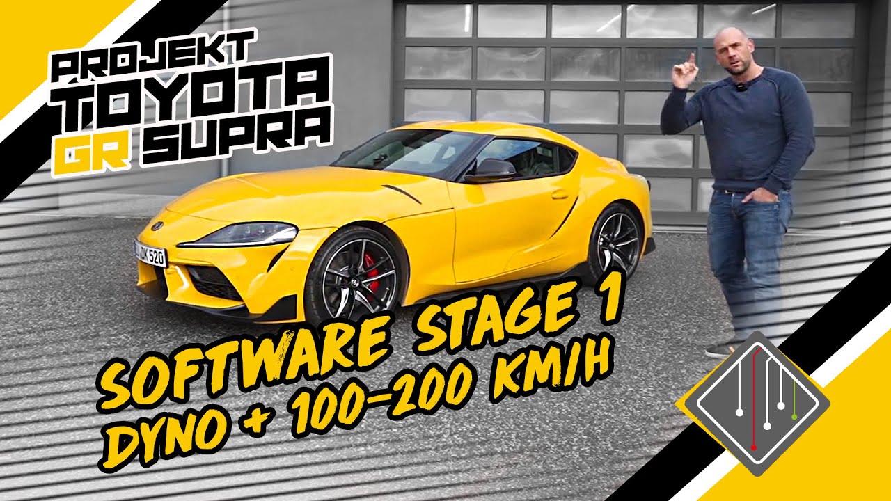 Toyota GR Supra Stage 1 | Dyno - Autobahn 100-200 km/h | mcchip-dkr