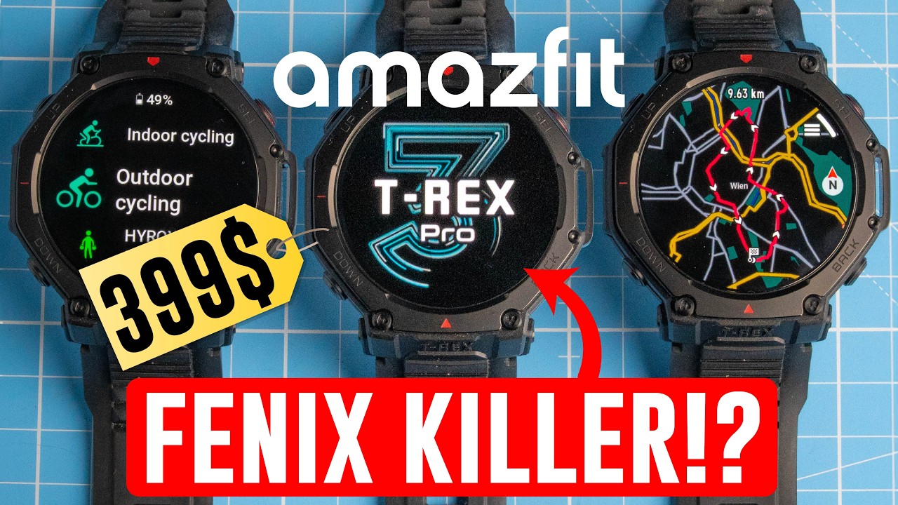 Amazfit T-Rex 3 PRO - 399$ Garmin Fenix Pro KILLER? (Scientific Review)
