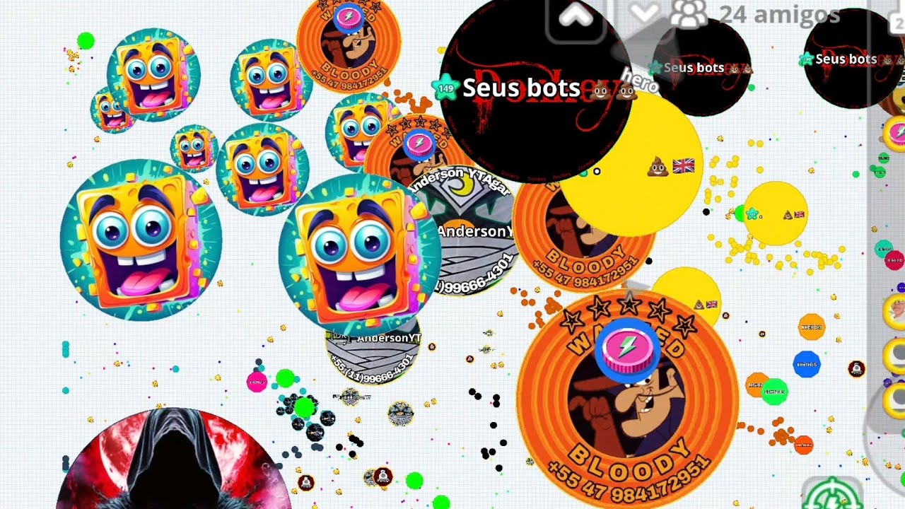 Agar.io (Mobile) Anderson YTAgar 😈 bots hero