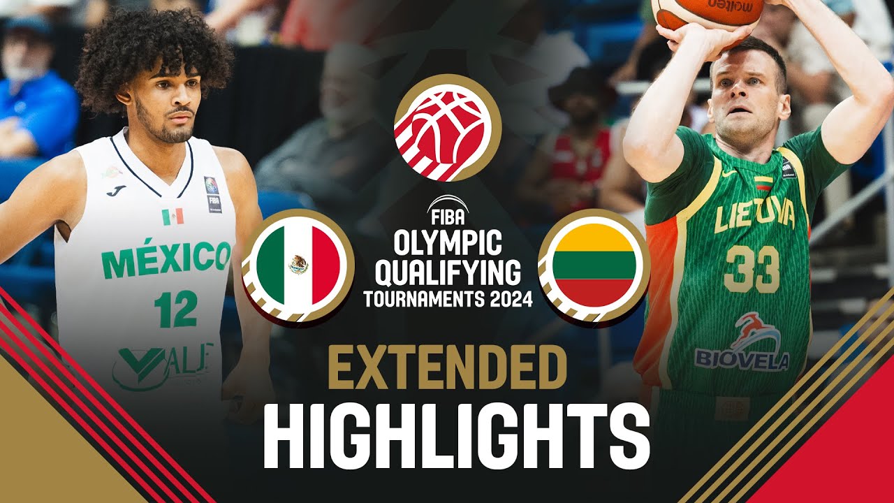 Mexico 🇲🇽 vs Lithuania 🇱🇹 | Extended Highlights | FIBA OQT 2024 Puerto Rico