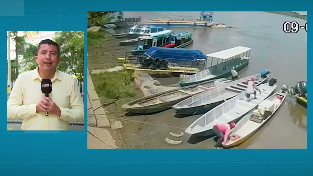 Lancha con 9 pasajeros naufragó en Puerto Berrío, hay una persona desaparecida