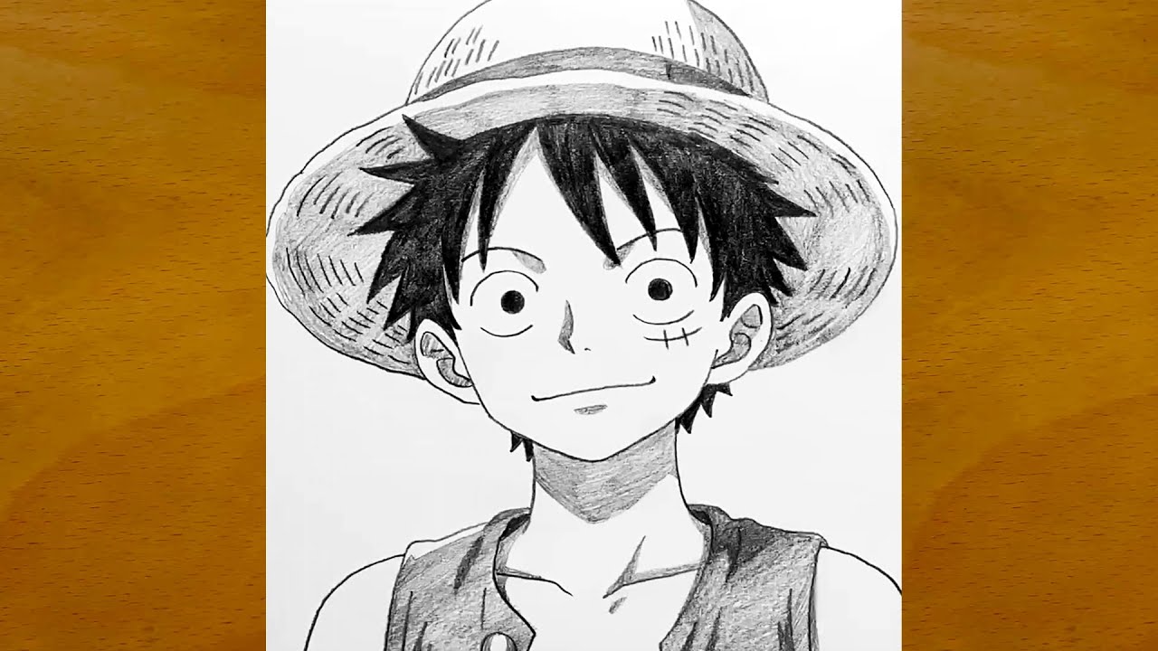 Как нарисовать Луффи шаг за шагом || Рисунок карандашом One Piece